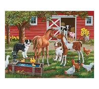 ZHXXFD Diamond Painting Enfant Adulte Broderie Diamant Kit Complet Strass Paysage Animaux De La Ferme 30X40 Peinture Diamant 5D Complet Grand Format Point De Croix Mosaïque,D151