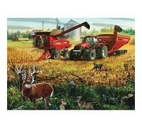 ZHXXFD Diamond Painting Enfant Adulte Broderie Diamant Kit Complet Strass Paysage Tracteur Agricole 30X40 Peinture Diamant 5D Complet Grand Format Point De Croix Mosaïque,D246