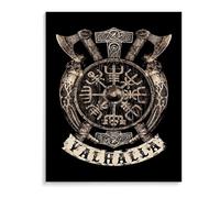 ZHXXFD Diamond Painting Pirates Runiques Vikings 30X40 Diamond Painting Adulte Grand Format Paysage,Kit Peinture Diamant Strass En Cristal,Broderie Diamant Kit Complet Enfant,A19