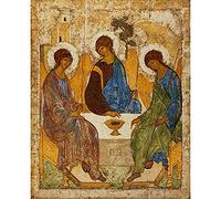 ZHXXFD Peinture Numero Adultes Enfants sans Cadre - numéro d'art - Sainte Trinité Andrei Rublev - Bricolage Peinture par Numero Paysage Loisirs Créatifs Paint by Numbers Kits(A172)