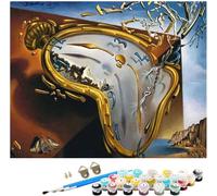 ZHXXFD Peinture Par Numero Adulte Femme Célèbres Tableaux Salvador Dali - Peintre Surréaliste Espagnol,Kit De Peinture Par Numero Sur Toile Paysage Avec Cadre 40X50Cm,A8