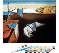 ZHXXFD Peinture Par Numero Adulte Femme Célèbres Tableaux Salvador Dali - Peintre Surréaliste Espagnol,Kit De Peinture Par Numero Sur Toile Paysage Avec Cadre 40X50Cm,A10