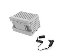 Zhyepou Batterie Lithium Amovible 15600 mAh, Compatible avec Les réfrigérateurs Alpicool P8/CX/TA/TAW/TS/TW/TWW, Bloc d'alimentation Rechargeable intégré for réfrigérateur Portable.(White-EU-Plug)