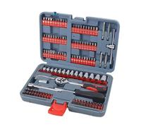 ZHYIBDE Coffret De Douilles À Cliquet 126 En 1 - Clé Réglable 1/4", Jeu D'embouts Tournevis, Kit D'outils Réparation Domestique Avec Clés, Perceuses Et Cliquets