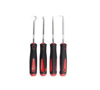 ZHYIBDE Ensemble de 4 outils à crochet pour l'automobile, destinés la réparation automobile : retrait joints, bagues d'étanchéité et clips pour les mécaniciens bricoleurs(Black)