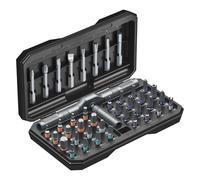 ZHYIBDE Jeu De Tournevis À Cliquet Magnétique 40 En 1, Poignée T Amovible, Embouts Précision Acier S2, 1/4" Hex, Kit Réparation Ordinateur Portable & Électronique, Étui Compact