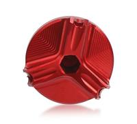 ZhyoNgFu Bouchon D'huile Moteur De Moto Bouchon De Vidange D'huile Moteur, Couvercle De Carter D'huile, Accessoires en Aluminium CNC pour Moto MT-25 MT25 MT 25 2016 2017 2018 2019(Rouge)