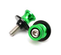 ZhyoNgFu Support Bobines Bras Oscillant Moto pour MT03 2015-2023 MT09 2013-2023 MT10 2016-2021 MT 03 09 10 Moto 6MM Boulon Bras Oscillant Bobine Curseur Support Vis(Vert,MT-03)