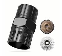 ZHYTUAL Outil de Démontage Roue Libre de Vélo 2 en 1 Outils Velo Démontage Pneu Velo Extracteur de Pignon Adapté à la Cassette et à la Roue Libre