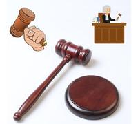 ZHYUAN Maillets en Bois,Juge marteau,Mmarteau de vente aux enchères,Gavel du juge,Marteau de vente aux enchères en bois,Parfait pour Juge, Avocat,Tribunal aux Enchères,Entreprise,étudiant