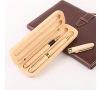 ZHYUAN Stylo dans une boîte cadeau, stylo à bille en bois, stylo à bille en bois, stylo à plume, stylo à bille et stylo-plume, stylo à bille et stylo-plume, convient pour l'apprentissage des examens