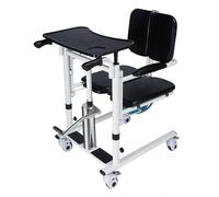 zhyunvd Fauteuil De Transfert Multifonctionnel Fauteuil Roulant Portable pour La Maison Fauteuil Roulant pour Personnes Âgées Portable, avec Design Réglable en Hauteur Et Pliable À 180° A