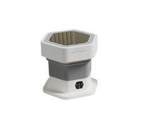 zhyunvd Mini Machine à Laver Pliable,Mini Machine à Laver avec essorage pour Les sous-vêtements,Machine à Laver Portable 12l,pour Camping,Voyage,RV,Dortoirs Célibataires,3 Modes de Nettoyage Gray