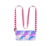 ZHYX Fidget Sacs à bandoulière, Pop it Push Bubble Fidget Sensory Toy, Jouet Anti-Stress et Anti-anxiété, Sac Diagonal créatif à la Mode pour Enfants et Adultes,E
