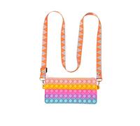ZHYX Fidget Sacs à bandoulière, Pop it Push Bubble Fidget Sensory Toy, Jouet Anti-Stress et Anti-anxiété, Sac Diagonal créatif à la Mode pour Enfants et Adultes,D