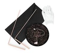 ZHZ_ Baguettes de Sourcier en Cuivre Pur - 2 Pièces, Baguettes de Divination avec Pendule et Tapis de Divinati BAGUETTE DE SOURCIER
