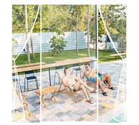 ZHZFSH Moustiquaire magnétique pour Porte, Moustiquaire Magnétique pour Porte Coulissante Double, Rideau Anti Moustique, Deux Côtés Ouverts, porte Coulissante de Terrasse Blanc-B,290x220cm