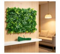 ZHZHXR Artificial Grass Wall Panels 1.31x1.97 Ft Privacy Fence Screen Greenery Wall UV Protected For Patio, Balcony, Deck, Yard Art, Florist Decor(A,2pack40X60CM)