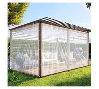 ZHZHXR Bâche de Protection Bâche Transparente Imperméable Rideaux Pluie Transparente Imperméable pour Balcon, Véranda, Fenêtre (6x10m/19.68x32.8ft)