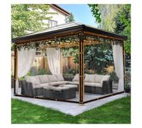 ZHZHXR Bache Protection Exterieur Transparente, Bâches Transparentes en Polyéthylène Imperméables Résistantes aux Intempéries pour Pergola, Serre, Jardin (1x4m/3.28x13.12ft)