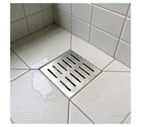 ZHZHXR Caniveau Exterieur Grille Drainage, Grille Évacuation Eaux Pluviales Jardin Couvercles Caniveaux de Sol Double Rangée Trous pour Salle Bain, Cour, Jardin, Allée(50x50x3cm/19.7x19.7x1.2in)
