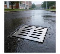 ZHZHXR Couvercle Caniveau Exterieur, Grilles Égout Carrées en Acier Inoxydable Intérieur Extérieur Grille Drainage Carrée pour Cour, Terrasse, Potager, Facile Installer(60x30x3cm/23.6x11.8x1.2in)