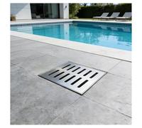 ZHZHXR Couvercle de Grille d'égout Couvercle Siphon Douche Carré Robuste Durable Filtre de Drainage Extérieur pour sous Sols, Puits Lumière, Jardins, Cours Intérieures(40x30x3cm/15.7x11.8x1.2in)