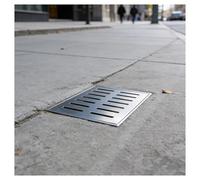 ZHZHXR Couvercle Trou Égout Invisible Acier Inoxydable Plaque Grille Drainage Grille Carrée Acier Inoxydable Eaux Pluviales pour Salles Bains, Douches Balcons Extérieurs(30x30x3cm/11.8x11.8x1.2in)