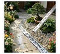 ZHZHXR Drain de Canalisation Extérieur Grille de Protection en Acier Inoxydable 304 pour Terrasses, Balcons, Jardins, Allées Garage, Cours Intérieures, Robuste et Durable(200x3.5x3cm)