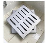 ZHZHXR Grille Caniveau, Couvercles Caniveaux Drainage en Acier Inoxydable Extérieur Intérieur Couvercle Caniveau pour Allées, Jardins et Cours Intérieures(25x25x2cm/9.8x9.8x0.8in)