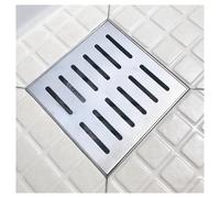 ZHZHXR Grille de Drainage Carrée Caniveau Extérieur, Regard Collecte Couvercle de Caniveau Drainage Robuste et Durable pour Jardin, Terrasse, Potager(20x20x2cm/7.9x7.9x0.8in)