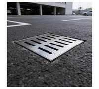 ZHZHXR Grille d'égout en Acier Inoxydable 304, Couvercle de Caniveau Jardin Grille Évacuation Eaux Pluviales pour Usage Extérieur, Jardins, Salles Douche, Drainage Rapide(30x30x3cm/11.8x11.8x1.2in)