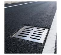 ZHZHXR Grille d'égout en Acier Inoxydable 304 Grille Évacuation Carrée Sol Couverture de Puits Eau Pluie pour Cour, Jardin, Allée, Fossé, Argent, Robuste et Durable(30x20x3cm/11.8x7.8x1.2in)