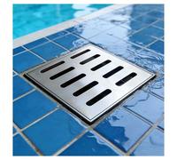 ZHZHXR Grilles de Drainage Extérieures en Acier Inoxydable, Grille de Caniveau Carrée Drainage Extérieur Couvercle Regard Robuste et Durable pour Allée, Trottoir, Cour(30x30x2cm/11.8x11.8x0.8in)