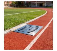 ZHZHXR Grilles de Drainage Plaques Recouvrement Grille de Drainage Caniveau Extérieur Carrée Regard Évacuation Eaux Pluviales pour Allées, Jardins et Cours Intérieures(10x10x2cm/3.9x3.9x0.8in)