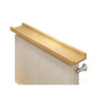 ZHZHXR Tablette Radiateur Etagere Radiateur Percage 1 Étagère Facile Installer pour Salon, Cuisine, Chambre Coucher, Salle de Bain, Optimisez Votre Espace(Natural,120x12cm/47.24x4.72in)
