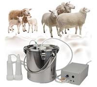 ZHZWwansuGE Machine À Traire Électrique Rechargeable pour Chèvres - Machine À Traire À Impulsions, Alimentée par Une Batterie De 5200mAh, Arrêt Automatique Lorsque Le Seau Est Plein 5L