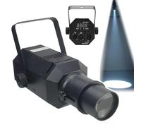 ZHZWwansuGE Poursuite De Scène, Projecteur De Profil LED 60W, Ouverture Et Mise Au Point Réglables, Contrôle Dmx512/Manuel, pour Studios De Danse, Spectacles Scéniques Et Expositions White