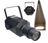 ZHZWwansuGE Poursuite De Scène, Projecteur De Profil LED 60W, Ouverture Et Mise Au Point Réglables, Contrôle Dmx512/Manuel, pour Studios De Danse, Spectacles Scéniques Et Expositions WarmWhite