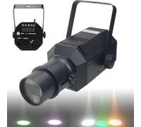 ZHZWwansuGE Projecteur De Scène LED 60W avec Suivi, Éclairage Scénique, Contrôle Dmx512/Manuel, Ouverture/Mise Au Point Réglables, Idéal pour Les Mariages Et Les Studios De Danse 4in1