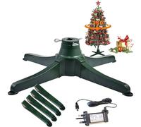 ZHZWwansuGE Support De Sapin De Noël Rotatif À 360°, Base Motorisée Rotative De 65cm/80cm, pour Sapin Artificiel Jusqu'À 2,4 m Ou 3 m Et 36 kg, Plateau Tournant Robuste Et Stable. 80cm