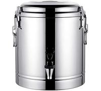 ZHZXBDGQ Distributeur d'eau chaude isotherme de 10 L pour thé, thé, seau à glace, chauffe-boissons, urne en acier inoxydable pour café, eau, lait, thé, soupe