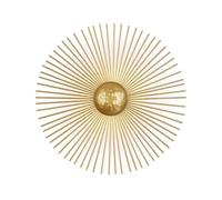 Zi Yang LED Applique Murale À l'intérieur Moderne Forme du Soleil Conception Applique 8W Créatif doré Fer à Repasser Lampe Murale Blanc Chaud 3000K pour Salon Chambre Cage d'escalier Couloir,30cm