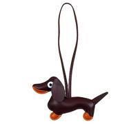 ZIAFRPN 1PC Mignon PU Cuir Chiot Chien Porte-clés Pendentif Belle Teckel Femmes Sac Charme Téléphone Pendentif Bibelot Voiture Porte-clés Cadeau de fête