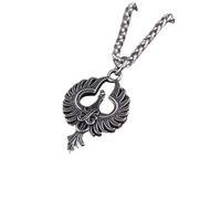 ZIAFRPN 316L en Acier Inoxydable breloque Phoenix Pendentif Chine mythologique Bir Animal Pendentif Bijoux avec boîte