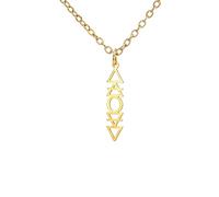 ZIAFRPN 4 éléments Symbole Colliers Terre air feu Eau alchimique Pendentif chaîne Femmes Hommes amulette Bijoux Cadeaux