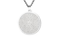 ZIAFRPN 99 Noms de Collier Islamique Musulman Arabe Calligraphie Ayatul Kursi Pendentif Bijoux