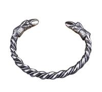 ZIAFRPN Acier Inoxydable Nordique Nordique Corbeau Bracelet Hommes Bracelet Manchette Bracelets avec boîte