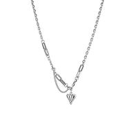 ZIAFRPN Acier Léger Luxe Sweet Peach Coeur Pendentif Tour de Cou Pour Femmes Clavicule Chaîne Ouvrir Délicat Collier