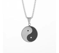 ZIAFRPN Ancien I Ching Bagua Tai Chi Pendentif Collier pour Les Hommes et Les Femmes Prier pour la Bonne Chance Bijoux Ornement félicitations Cadeaux